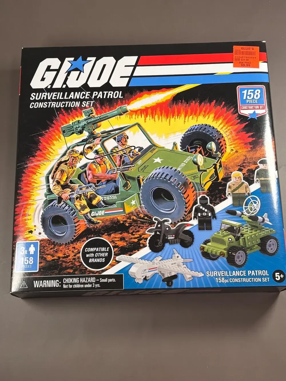GI Joe Surveillance Patrol Construction Set 158 Hasbro Piece Forever Clever New